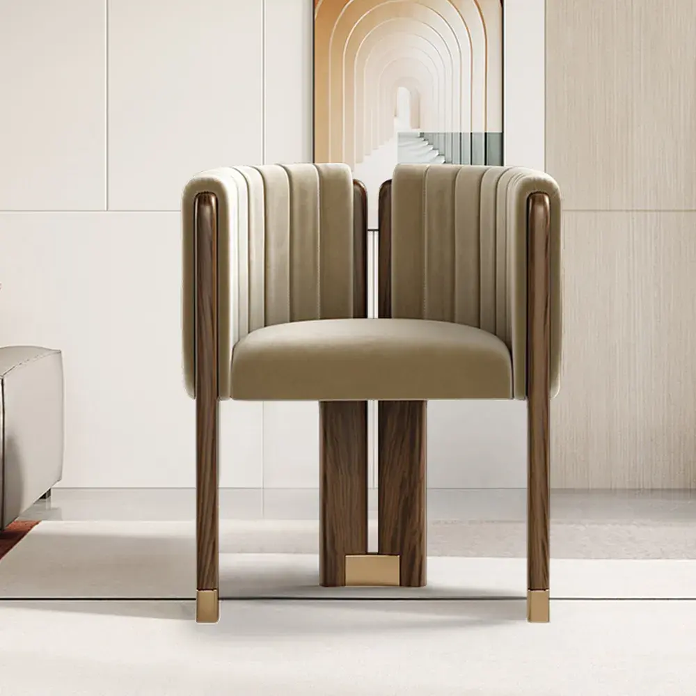 GENEVA Dining Chairs for Living Room, Bedroom, Restaurant, Modern Contemporary Upholstered (White)