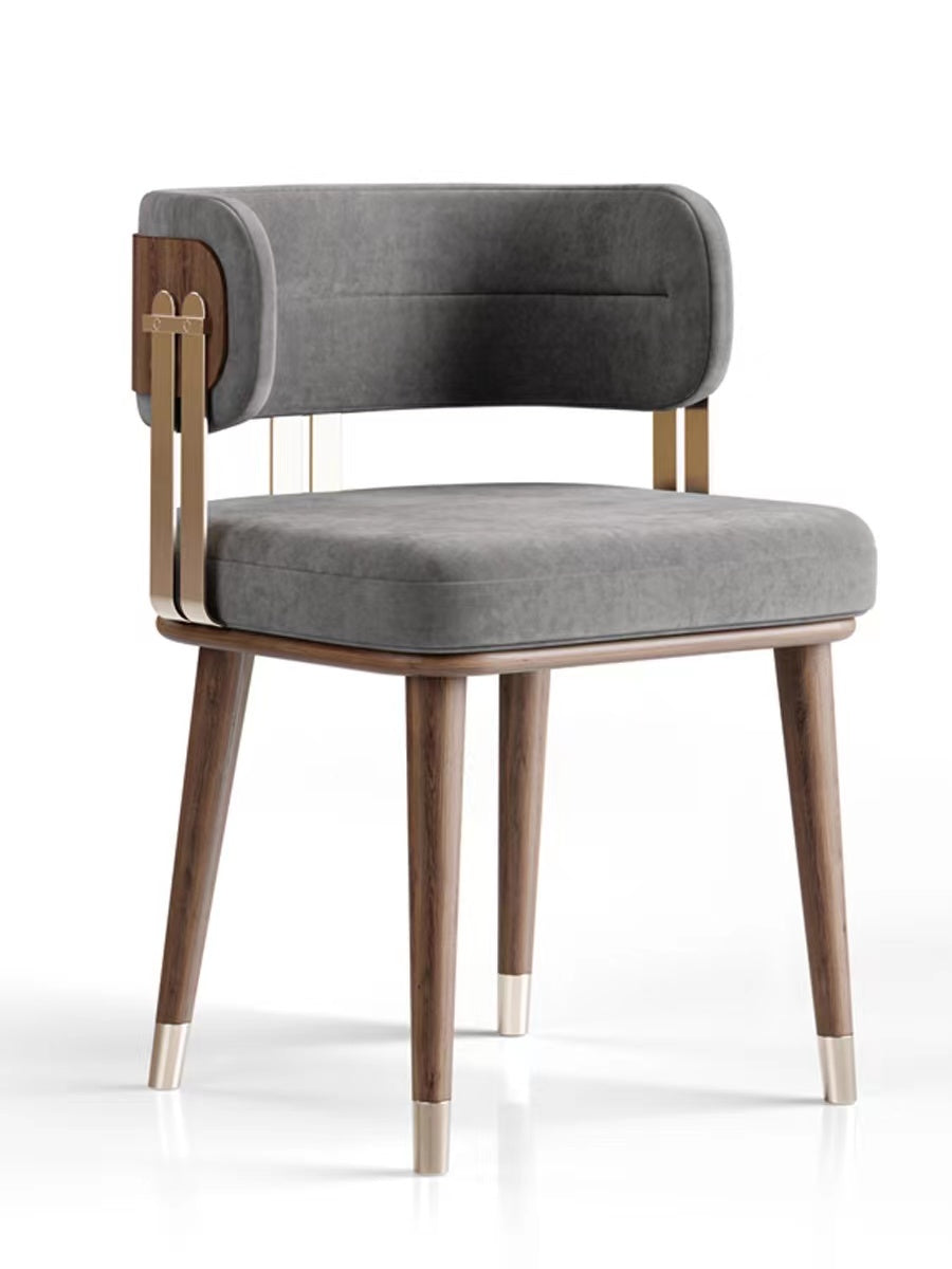 ANDERSON Dining Chairs, Modern Small Armless Accent Chair with Wooden