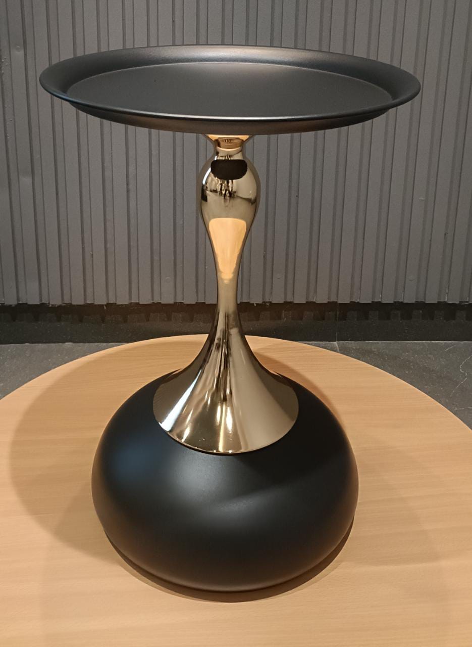 ARMANIA Side Table, Tray Small Round End Table, Rustic Side Table, Mini Side Table, Pedestal Tables/Flower Stand Living & Bed Room Decor.