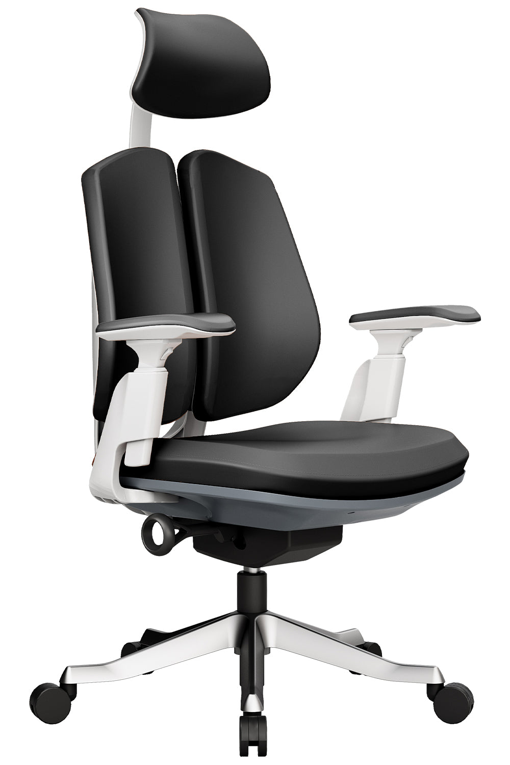 Dexter High Back 3D Executive Chair with Cushion Seat And Aluminum die cast Base - Black