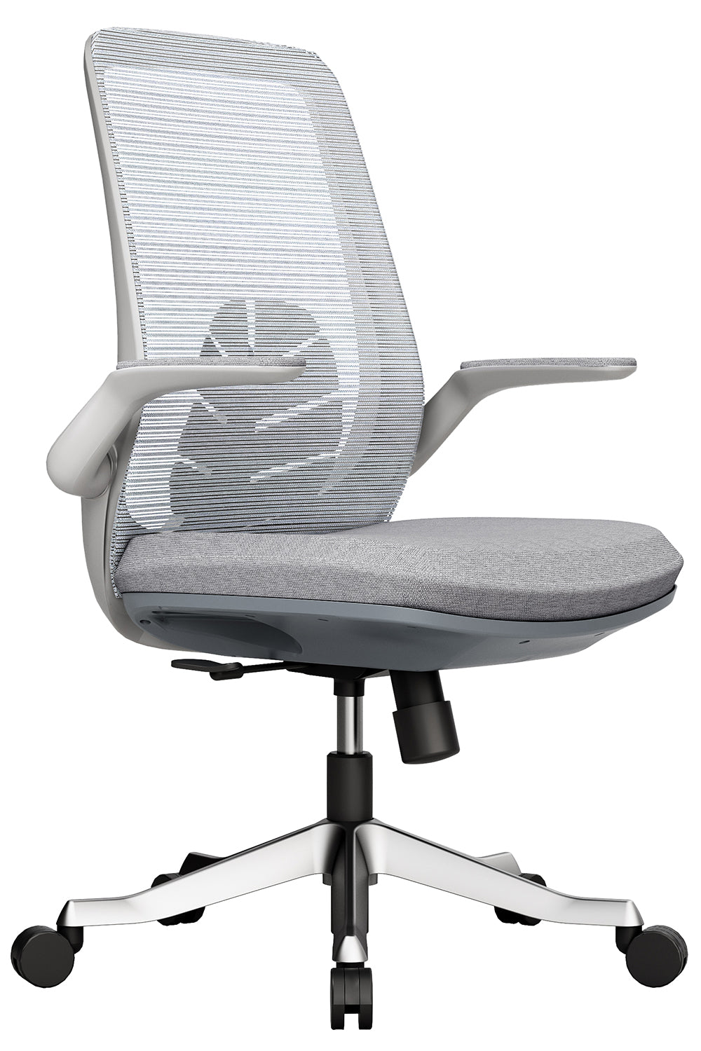 Noel Executive Mid Back Office Chair with Nylon Base - Grey