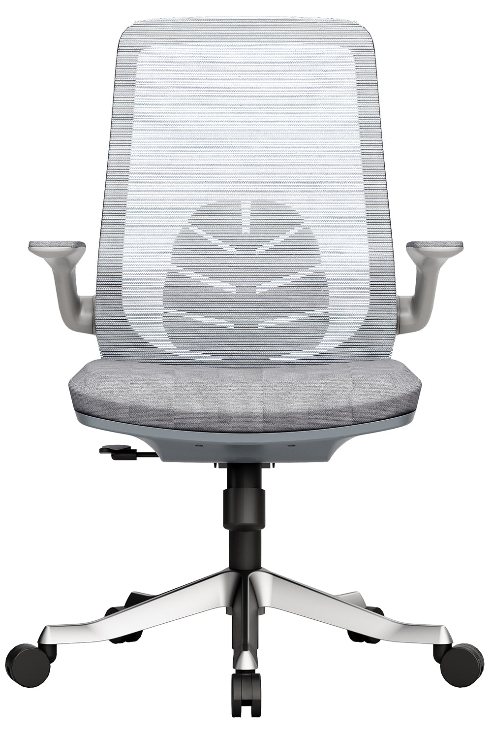 Noel Executive Mid Back Office Chair with Nylon Base - Grey