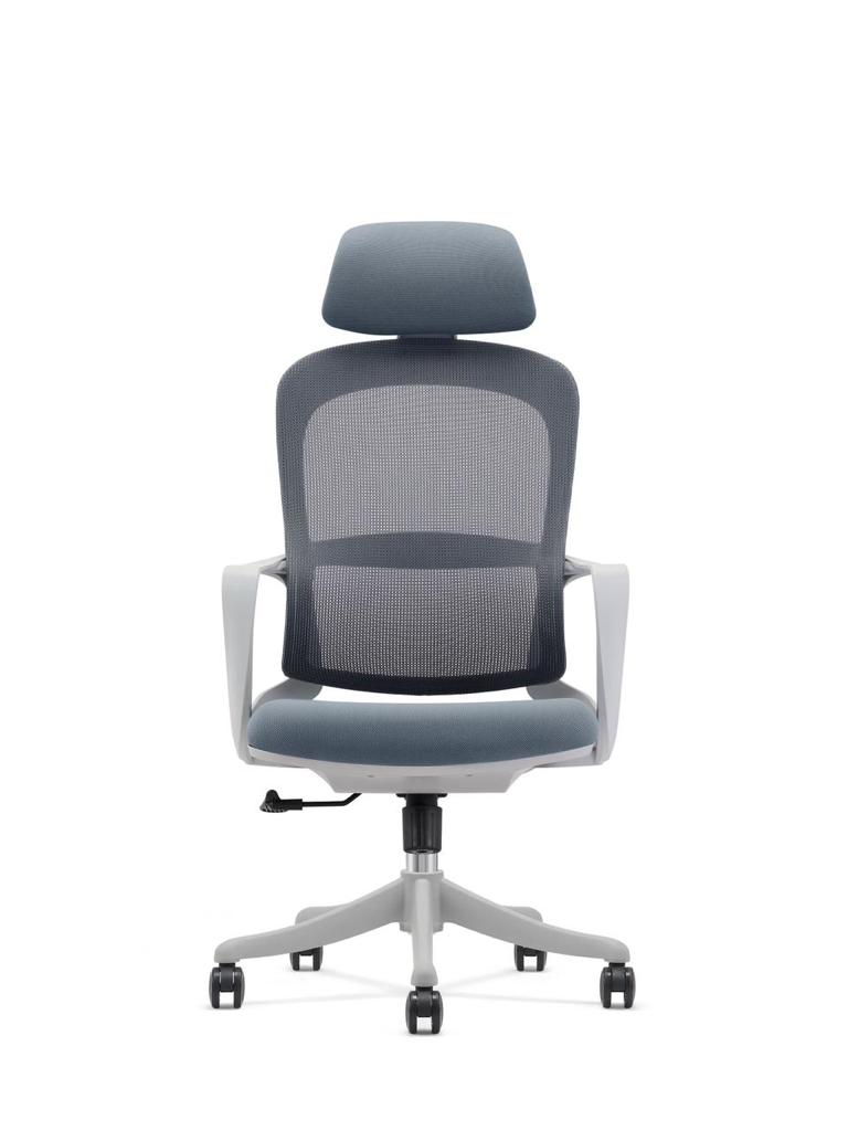 Santiago Executive Mesh High Back Office Chair with Chrome Base - Grey