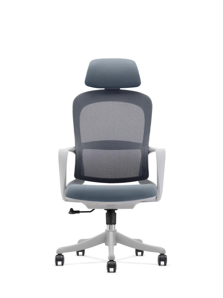 Santiago Executive Mesh High Back Office Chair with Nylon Base - Grey