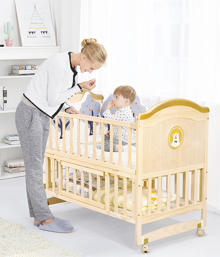 Pine baby cheap cot