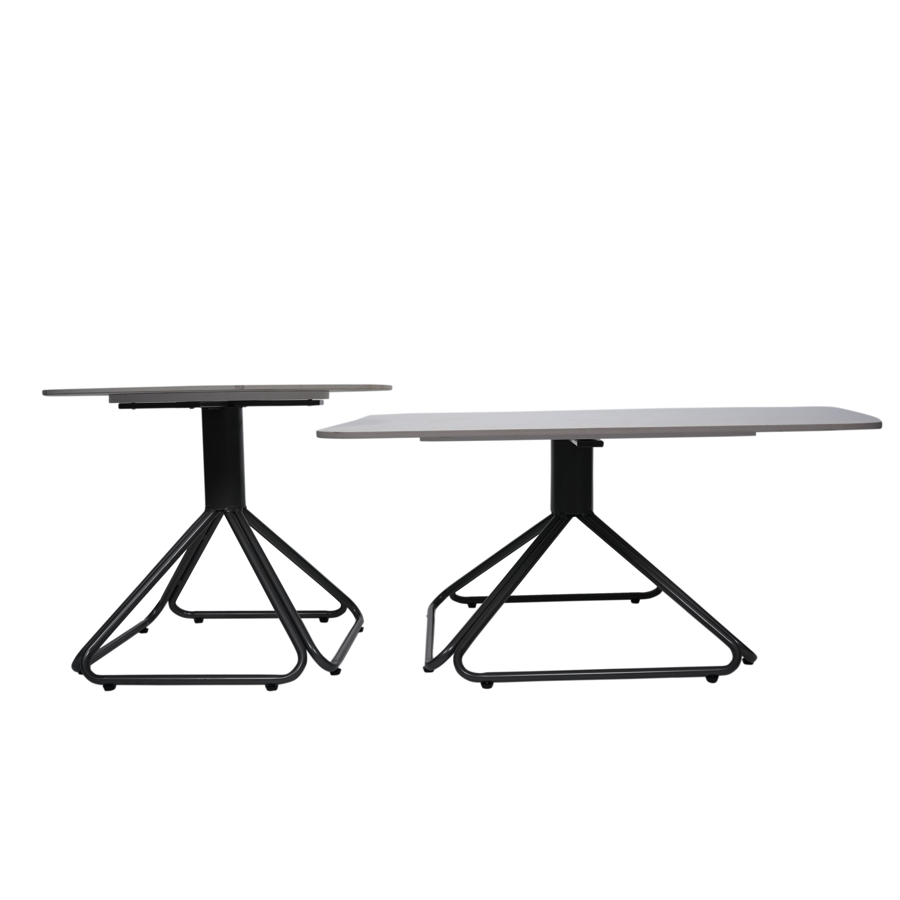 Avesta Center Table With Marble Top And Iron + Metal Base