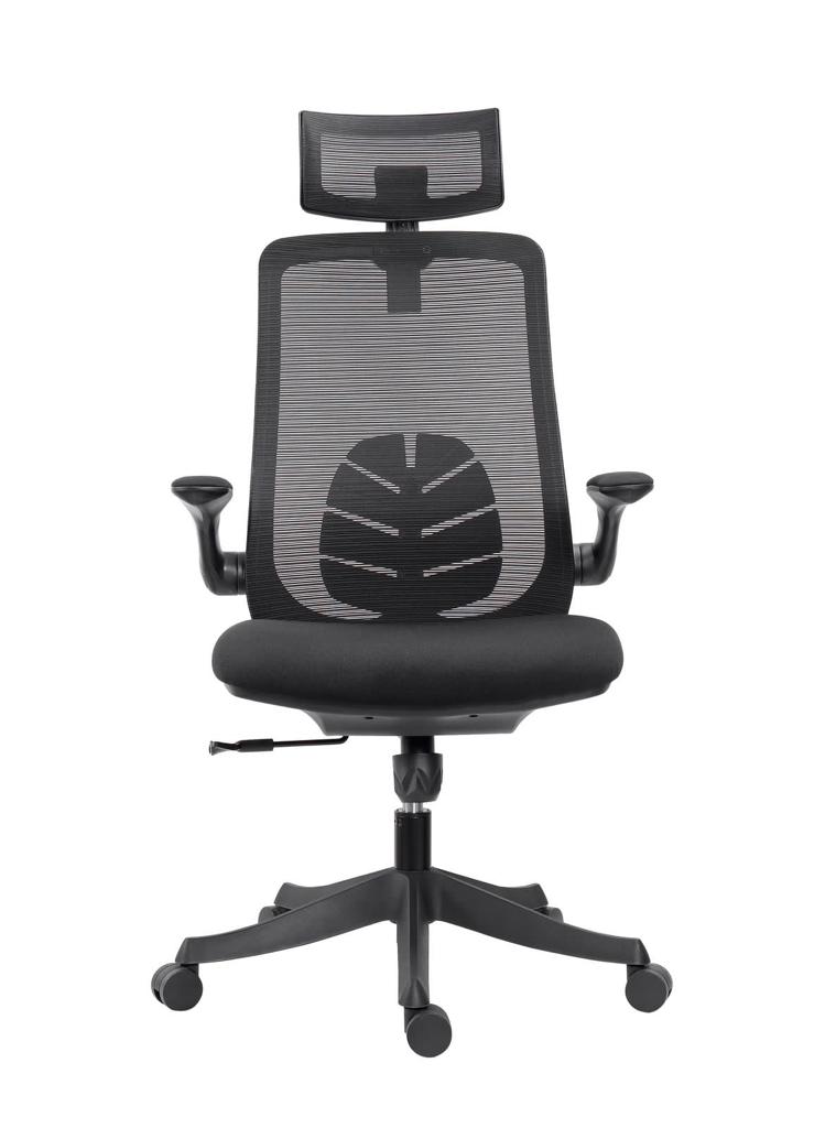 Noel Executive High Back Office Chair with Nylon Base - Black