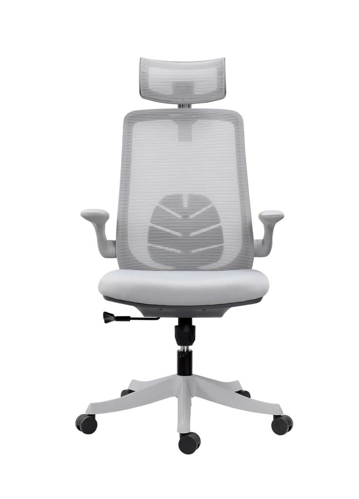 Noel Executive High Back Office Chair with Nylon Base - Grey