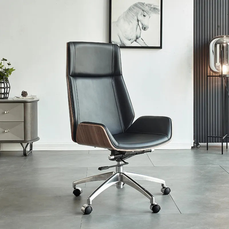 Hector Executive Leather Office Chair with Aluminium Base