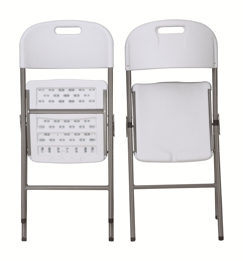 Outdoor Folding HDPE Chair  - White