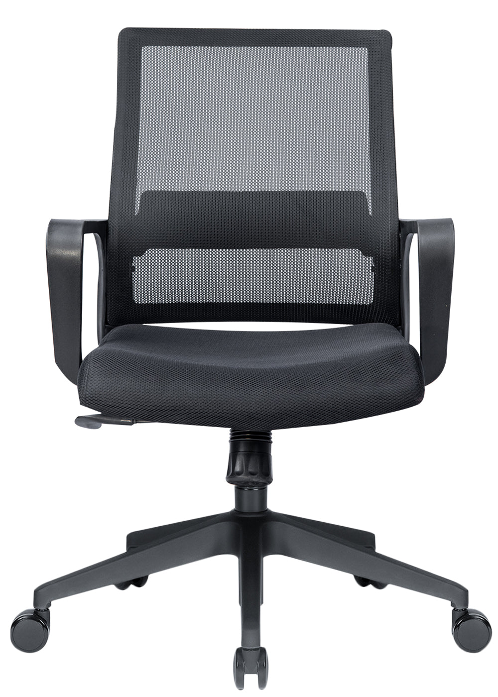 Antonia Office Chair Work Station Chair with Nylon Base - Grey