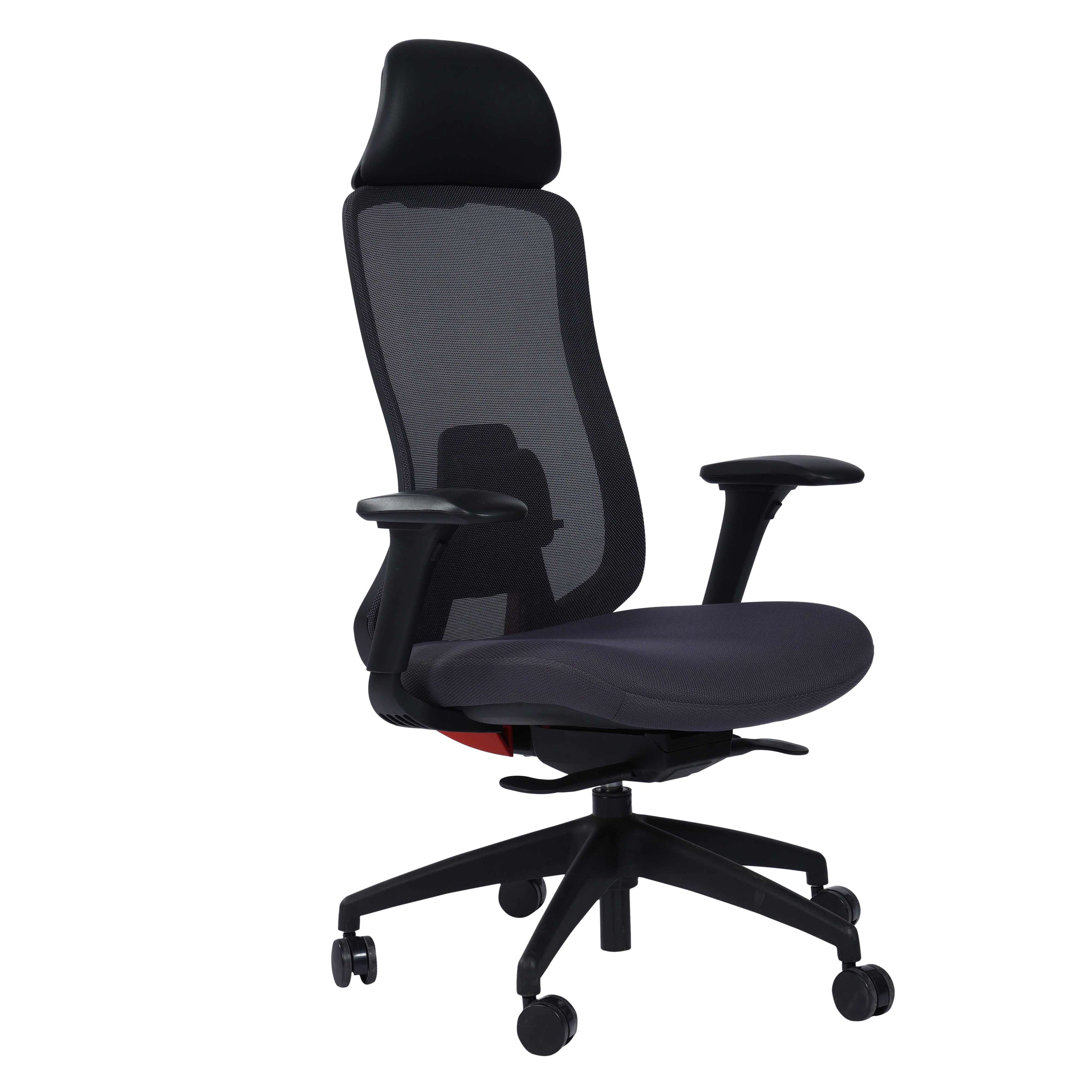 Alfie High Back Aluminium Base Executive Chair - Black