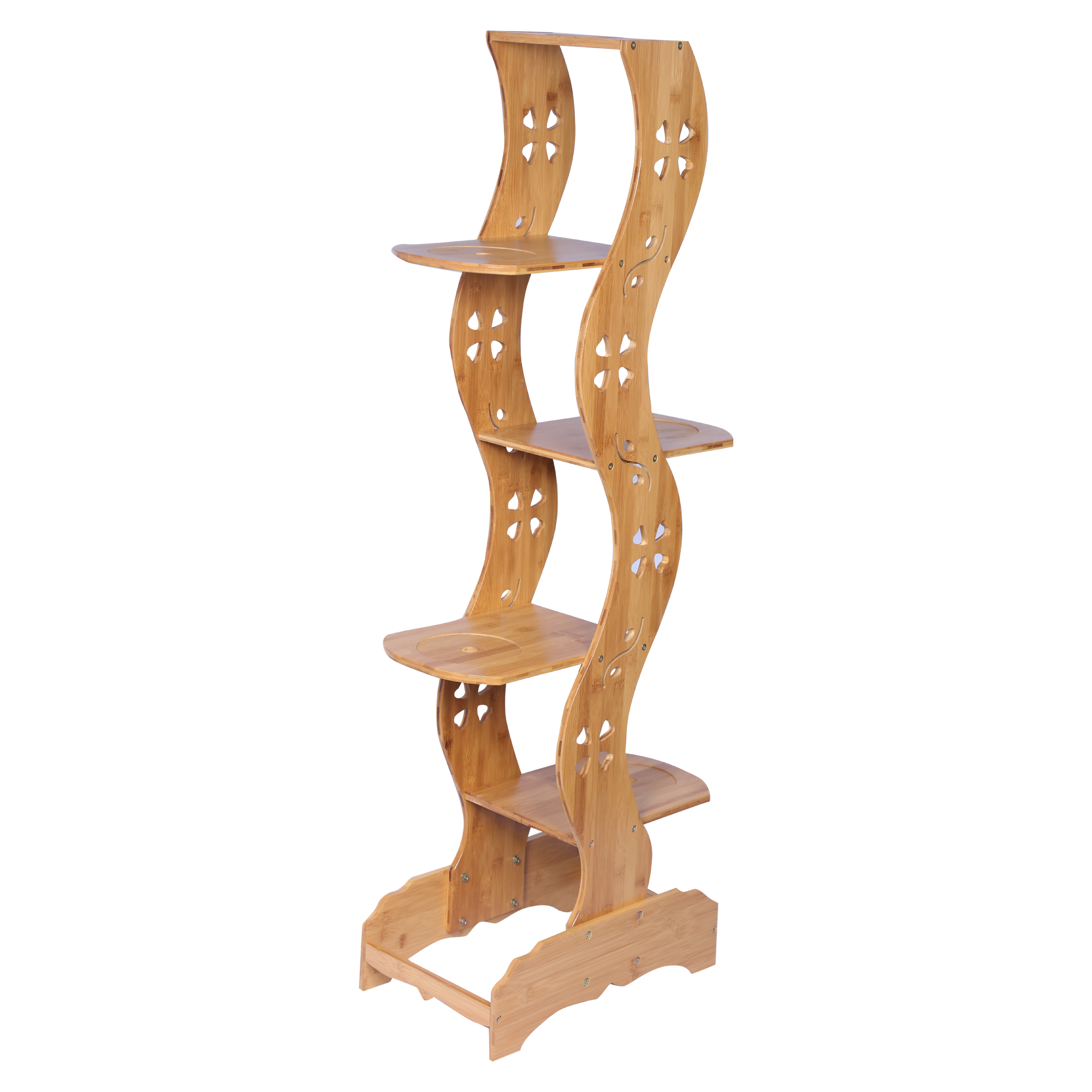 5 Tier Indoor-Outdoor Display Rack -Brown FLOWER RACK urbancart.in