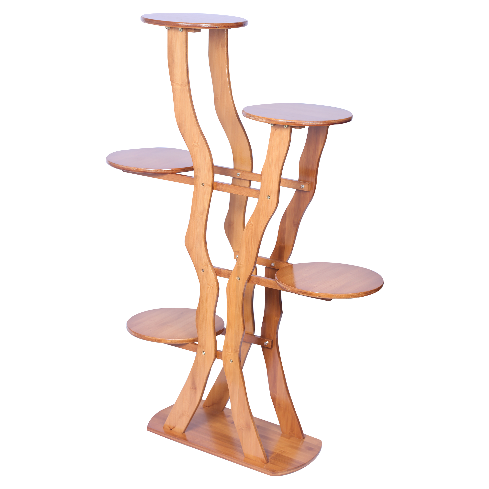 5 Tier Holder Stand Display Rack -Brown FLOWER RACK urbancart.in