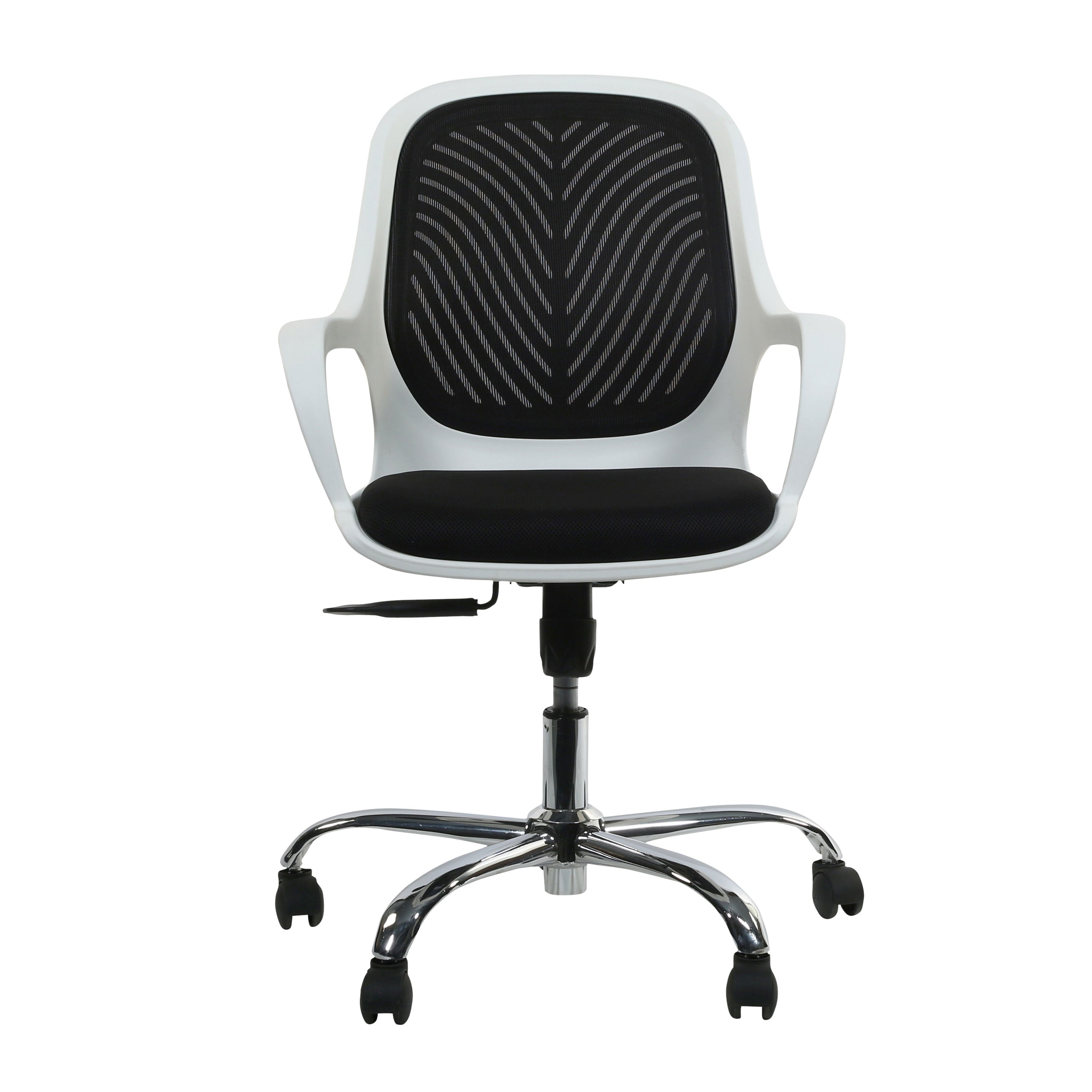 Bonita Office Chair Work Station Chair with Chrome Base - White