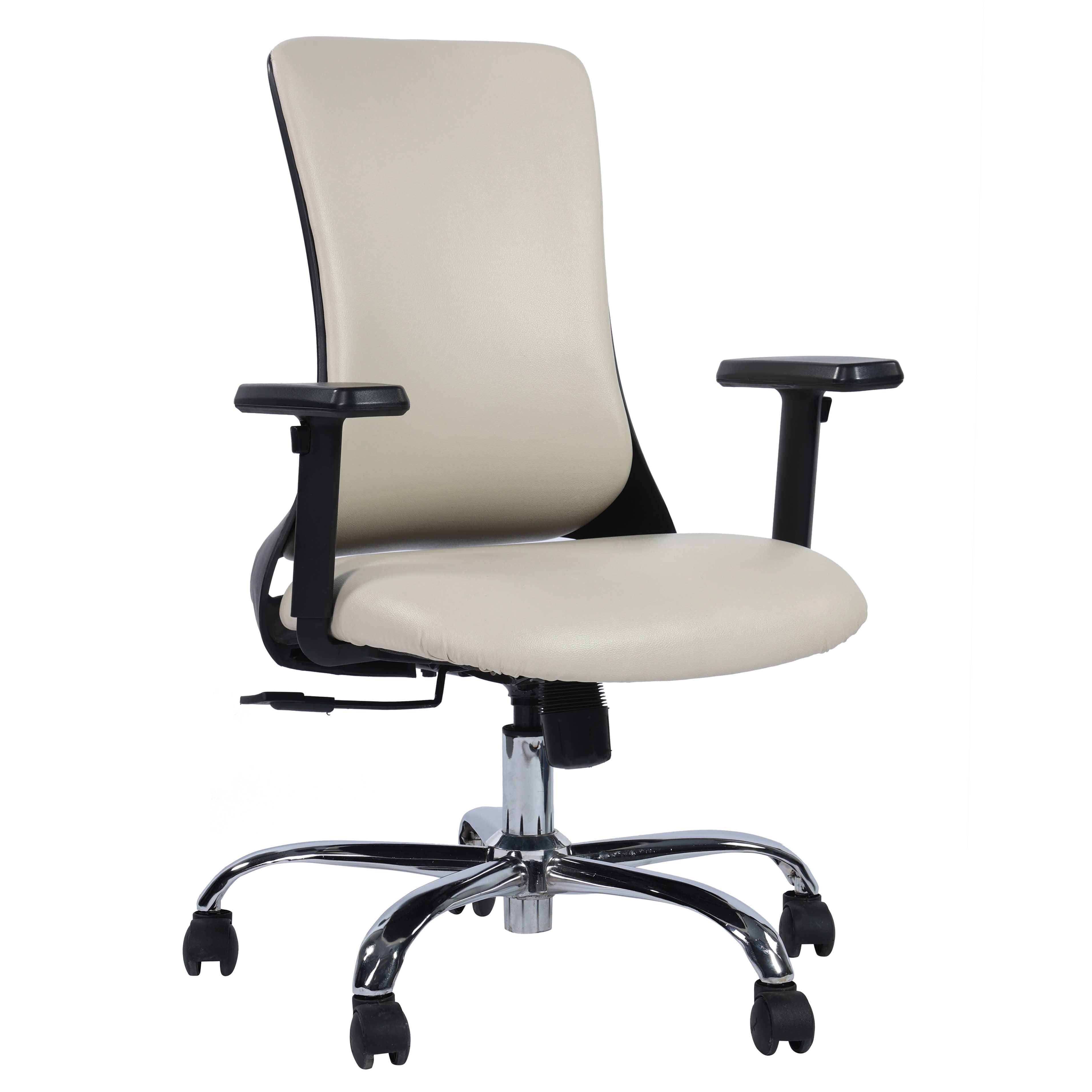 Hudson Revolving Armrest Adjustable Office Desk Chair with PU Leather