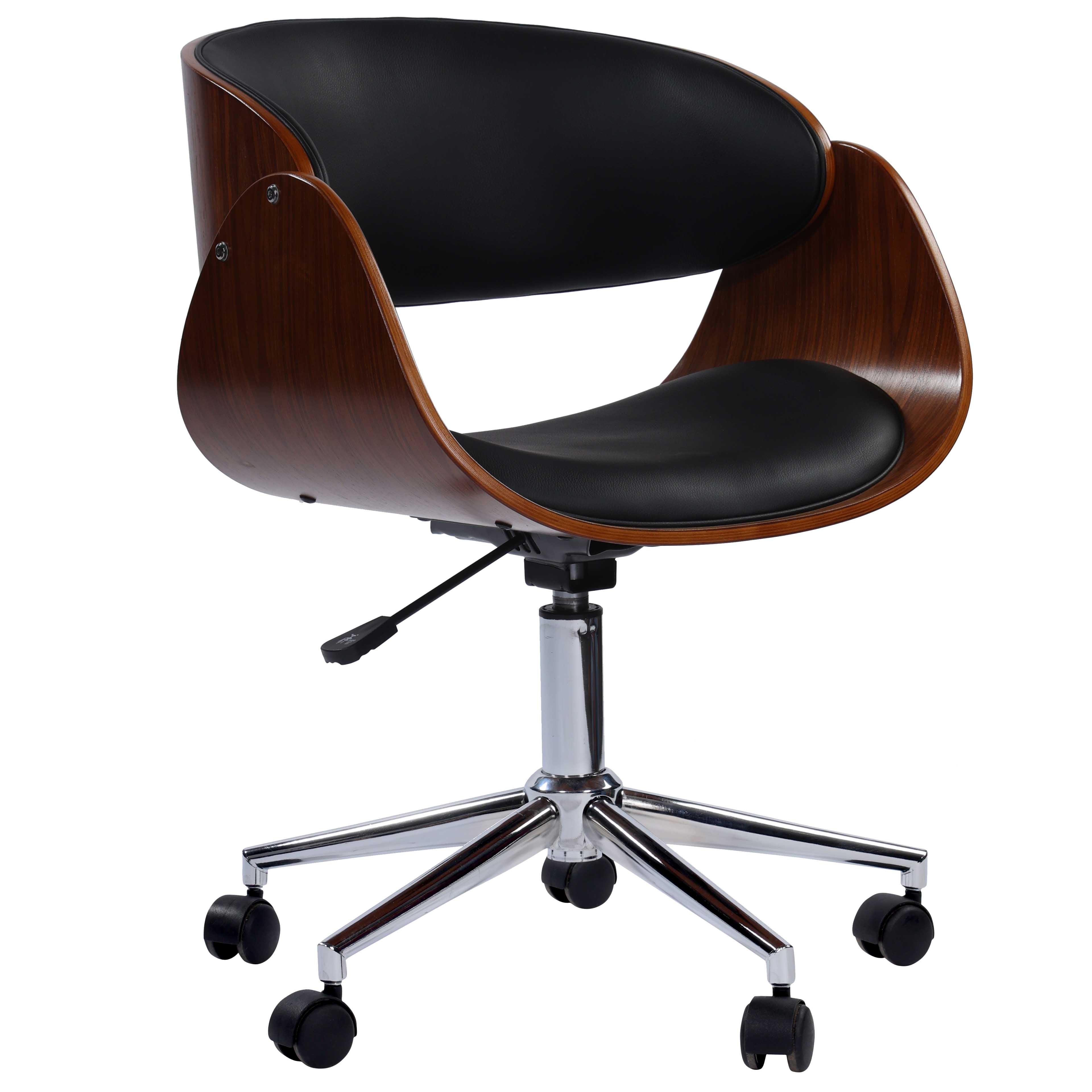 Buy Venice Wooden Finish Revolving Office Chair UrbanCart