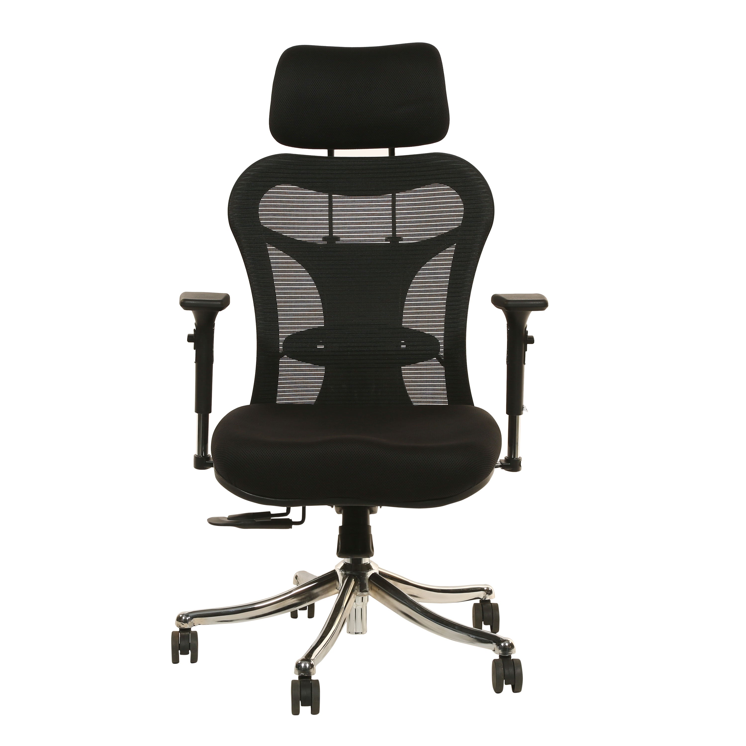Boston High Back Aluminium Base Executive Chair - Black