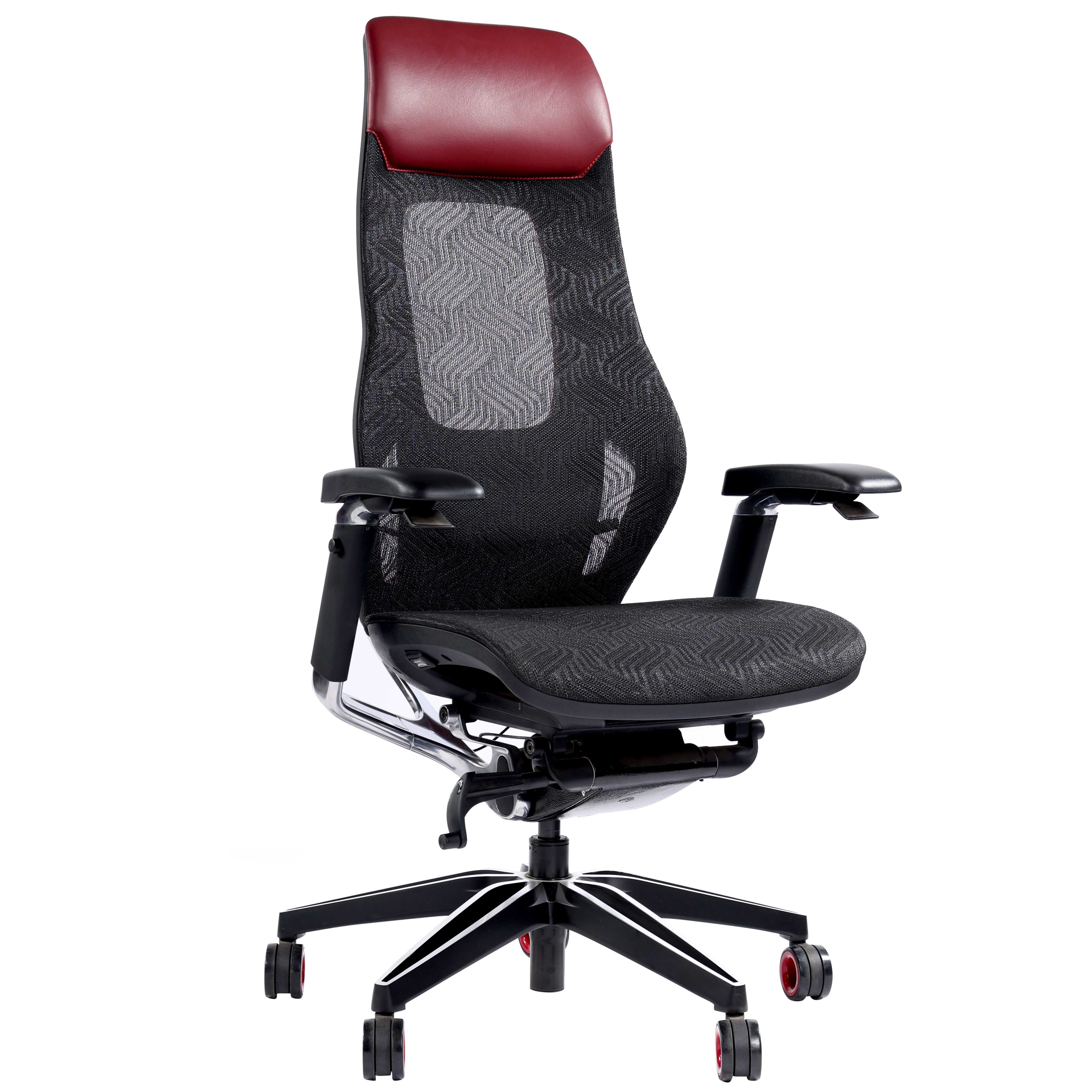 Ronald Top Line Premium Executive Ergonomic Office Chair - Red & Black Chair urbancart