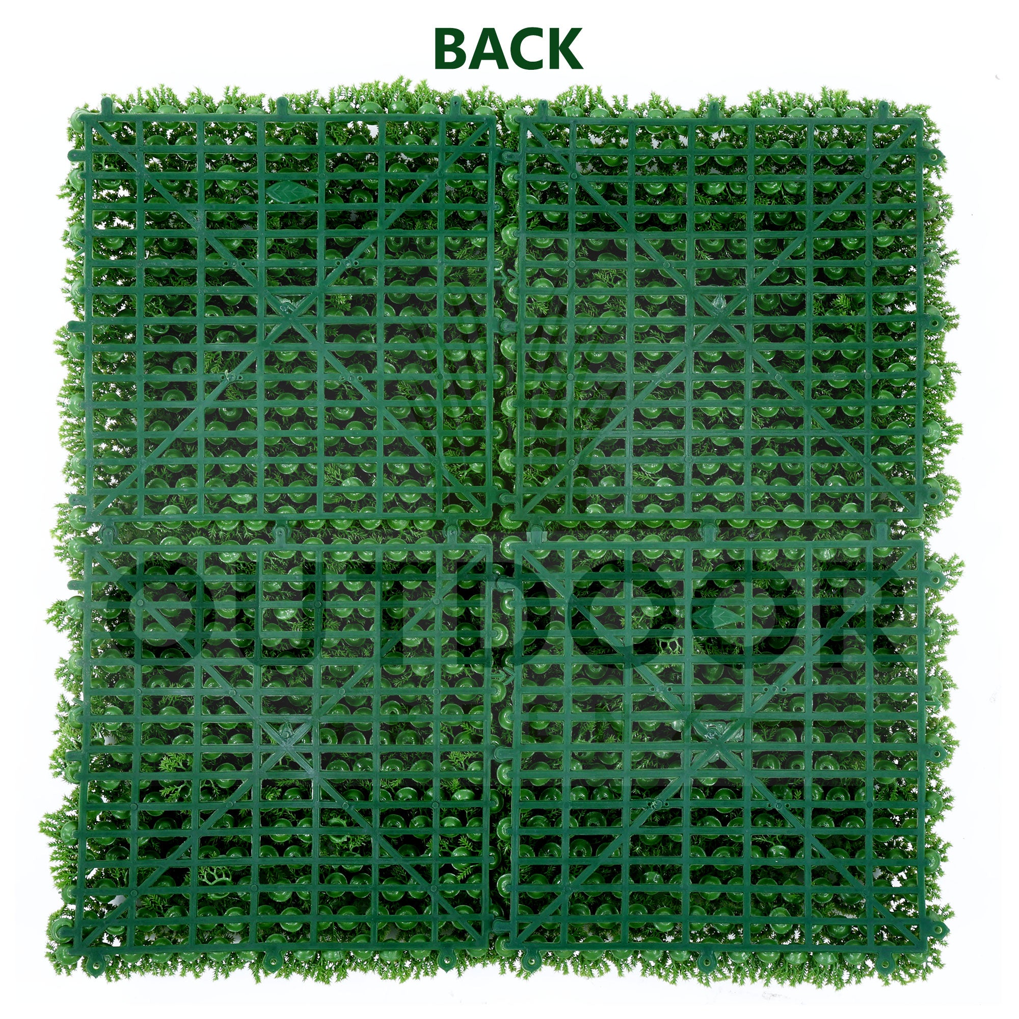 Dense Green Vertical Green Garden Wall Tile (Size: 50cm x 50cm, Pack of 1)