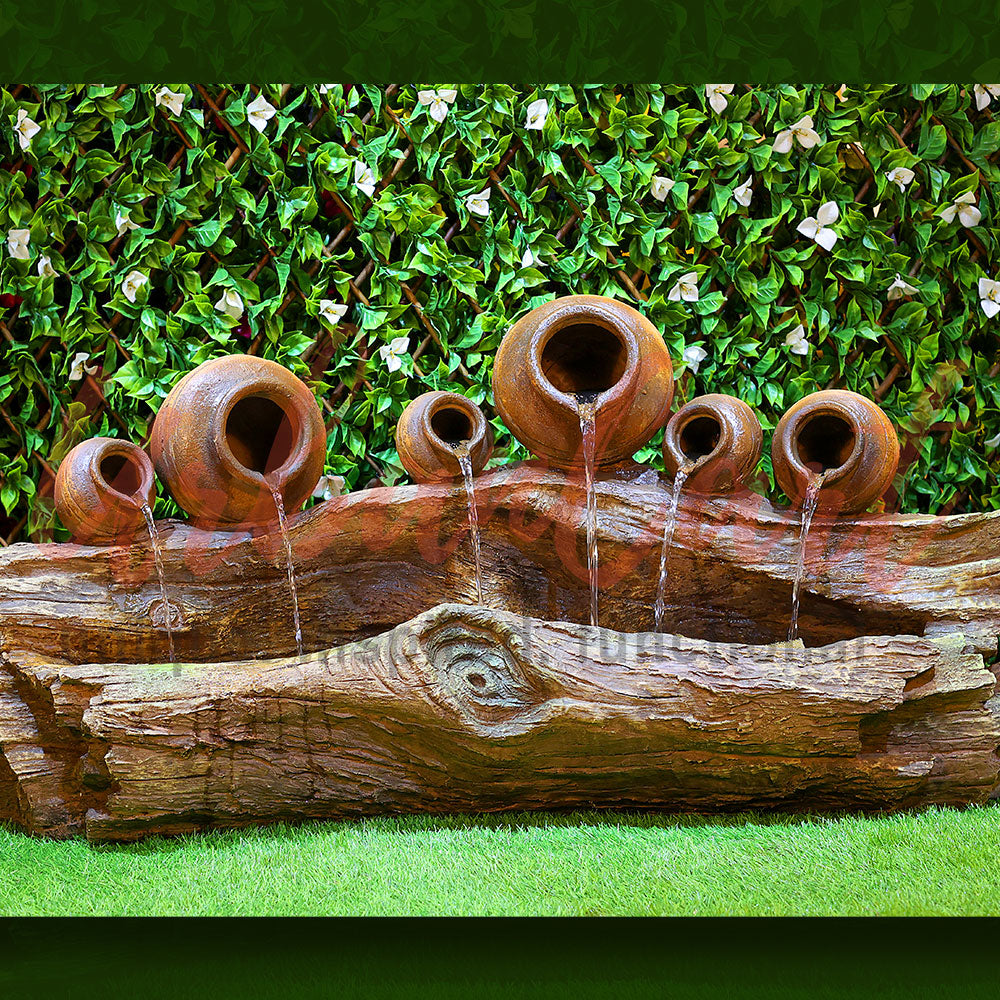 6 Pots Waterfall for Indoor and Outdoor Decor