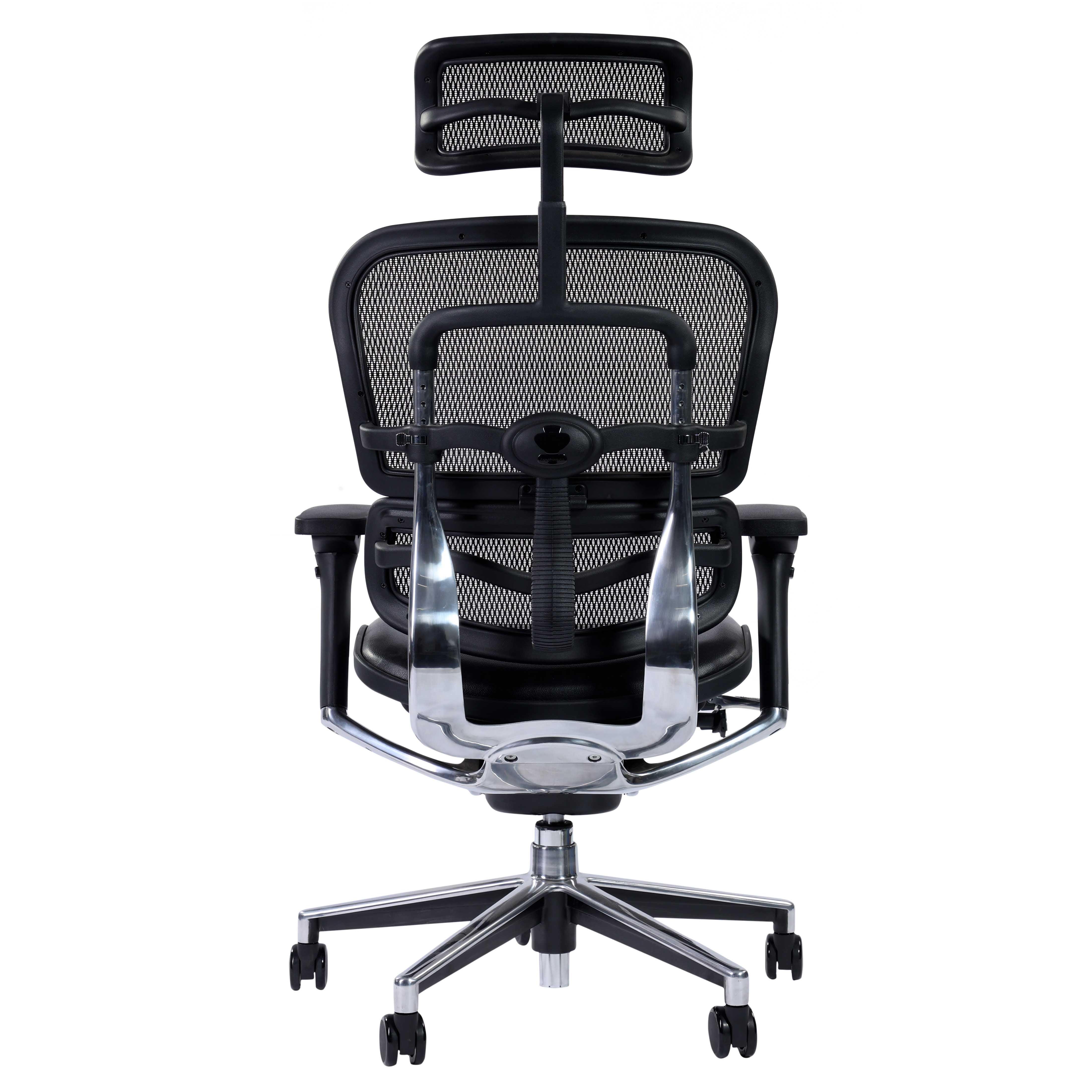 Alpha Prmium Executive Office High Back chair with Lumbar Support and Aluminium Base Chair urbancart