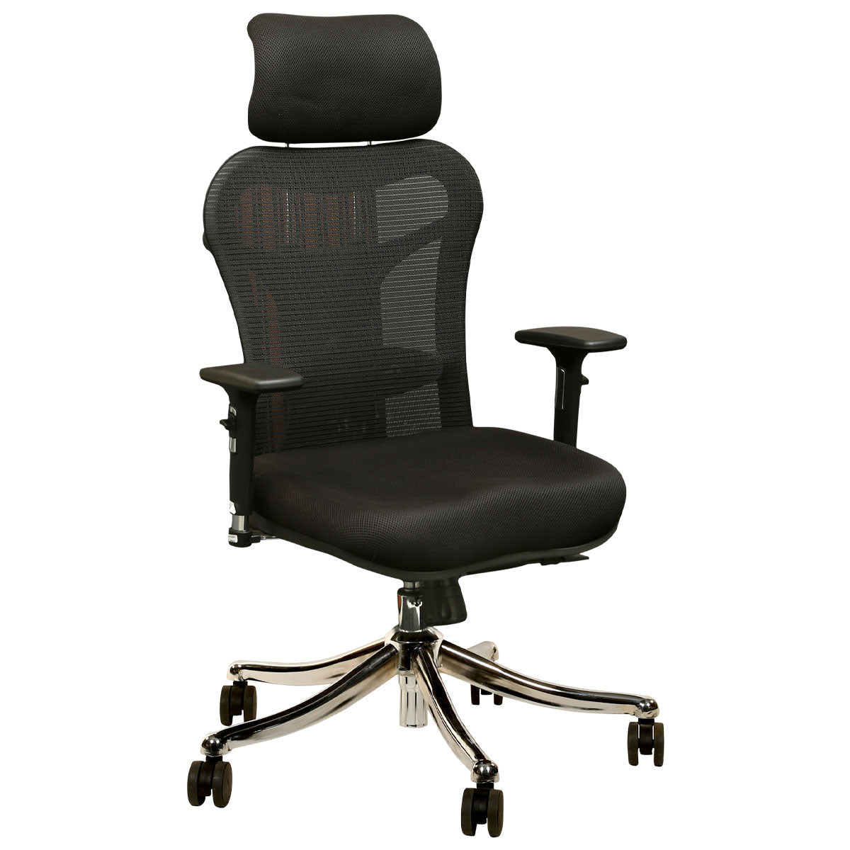 Boston High Back Aluminium Base Executive Chair - Black