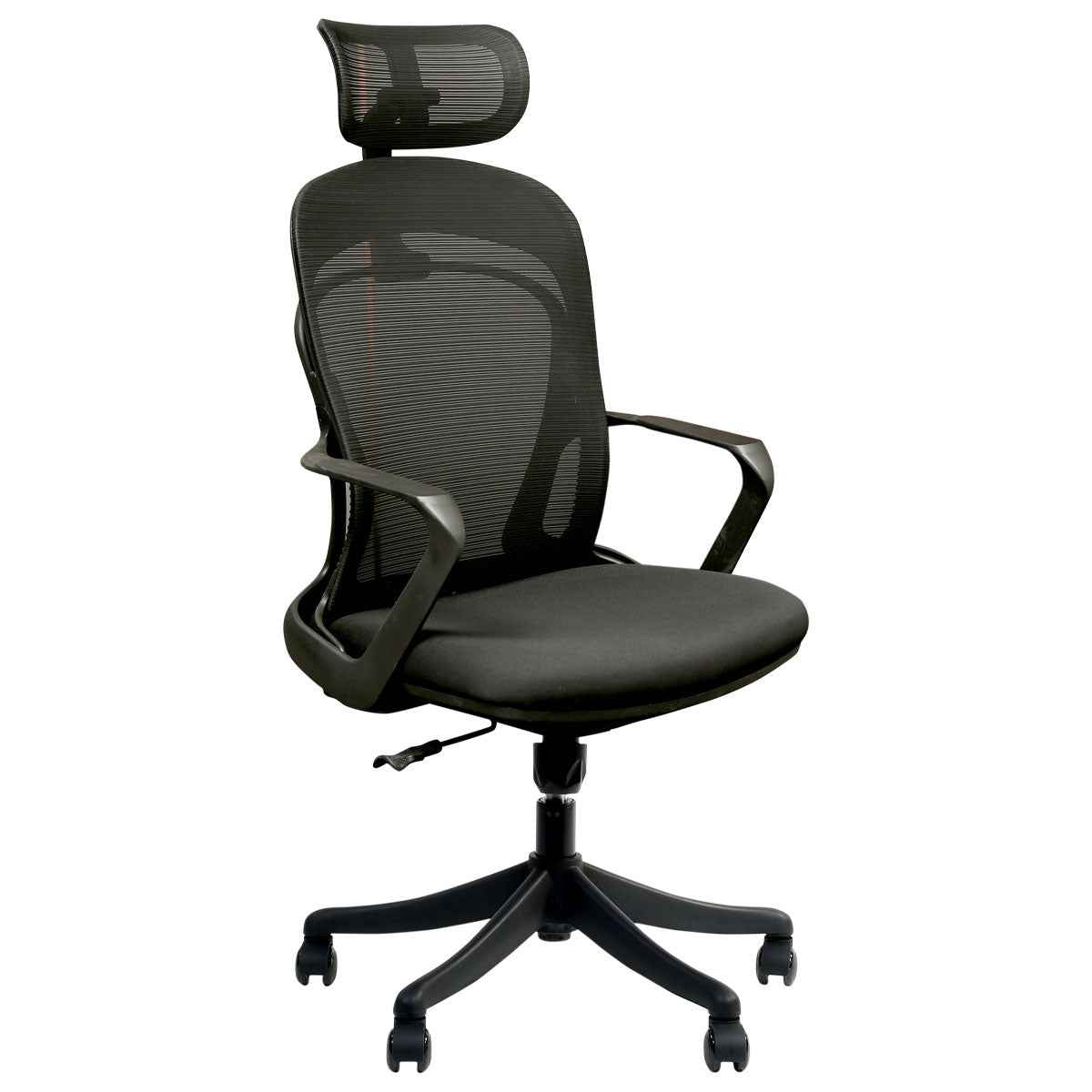 Emilio Executive High Back Office Chair with Nylon Base - Black