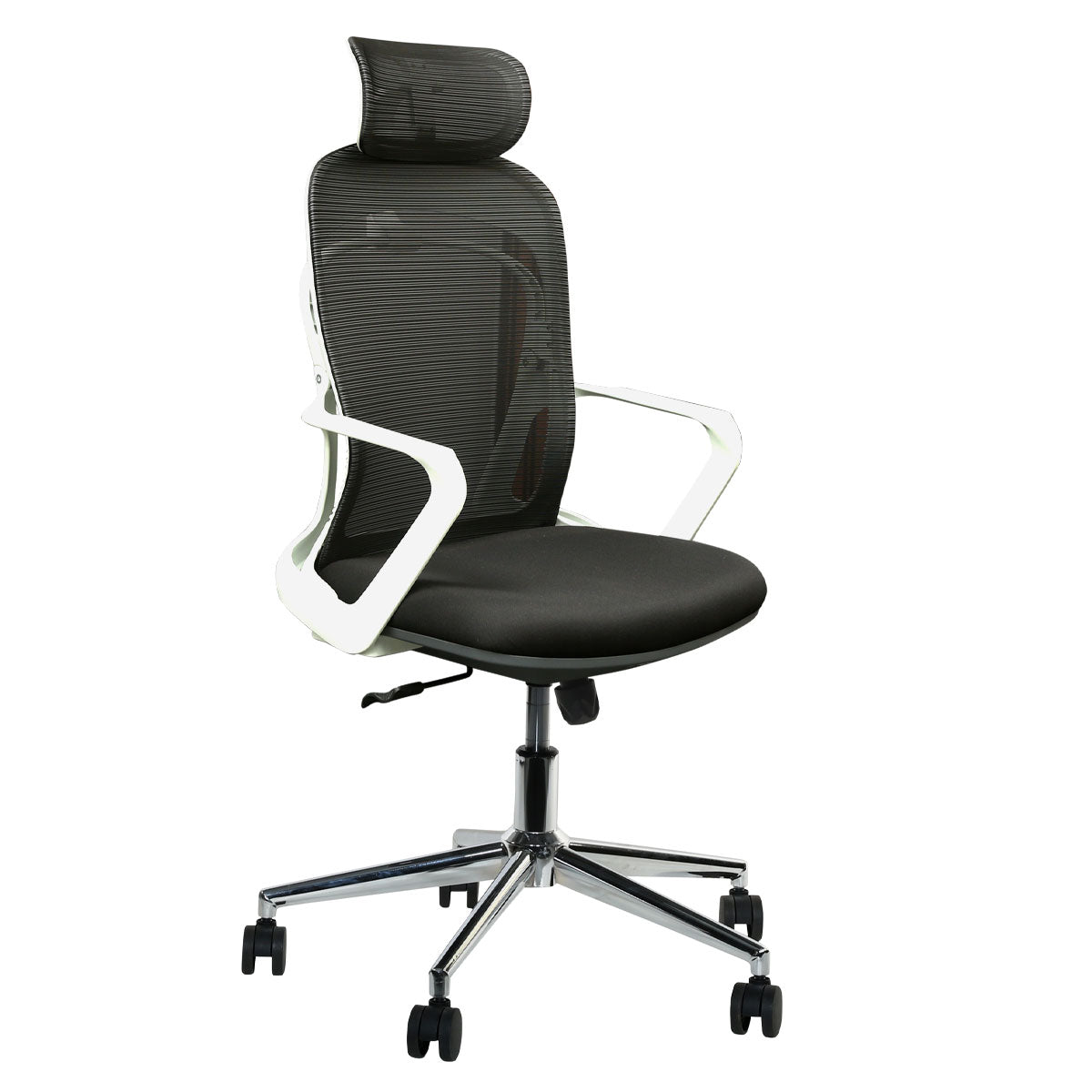 Emilio Executive High Back Office Chair with Aluminium Base - White