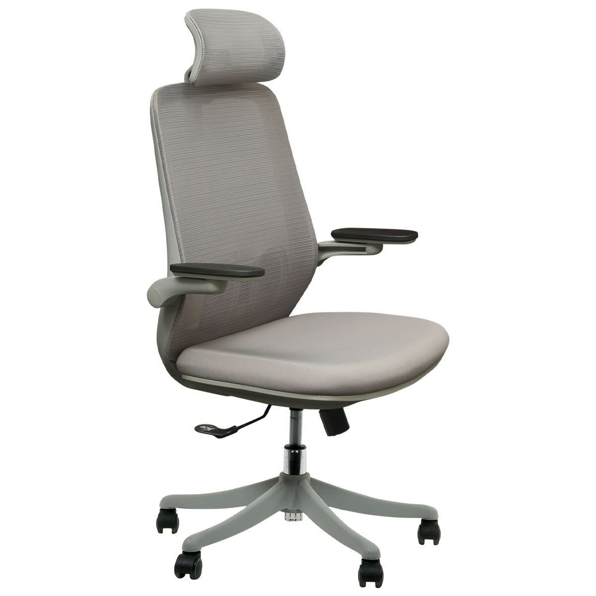 Madison High Back 2D Executive Chair with Nylon Base - Grey