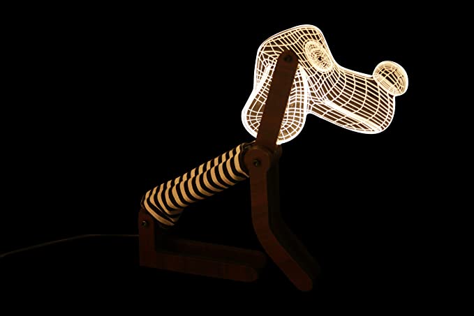 Decorative 3D LED Desk Table Light/Lamp Light with Plug for Home, Office