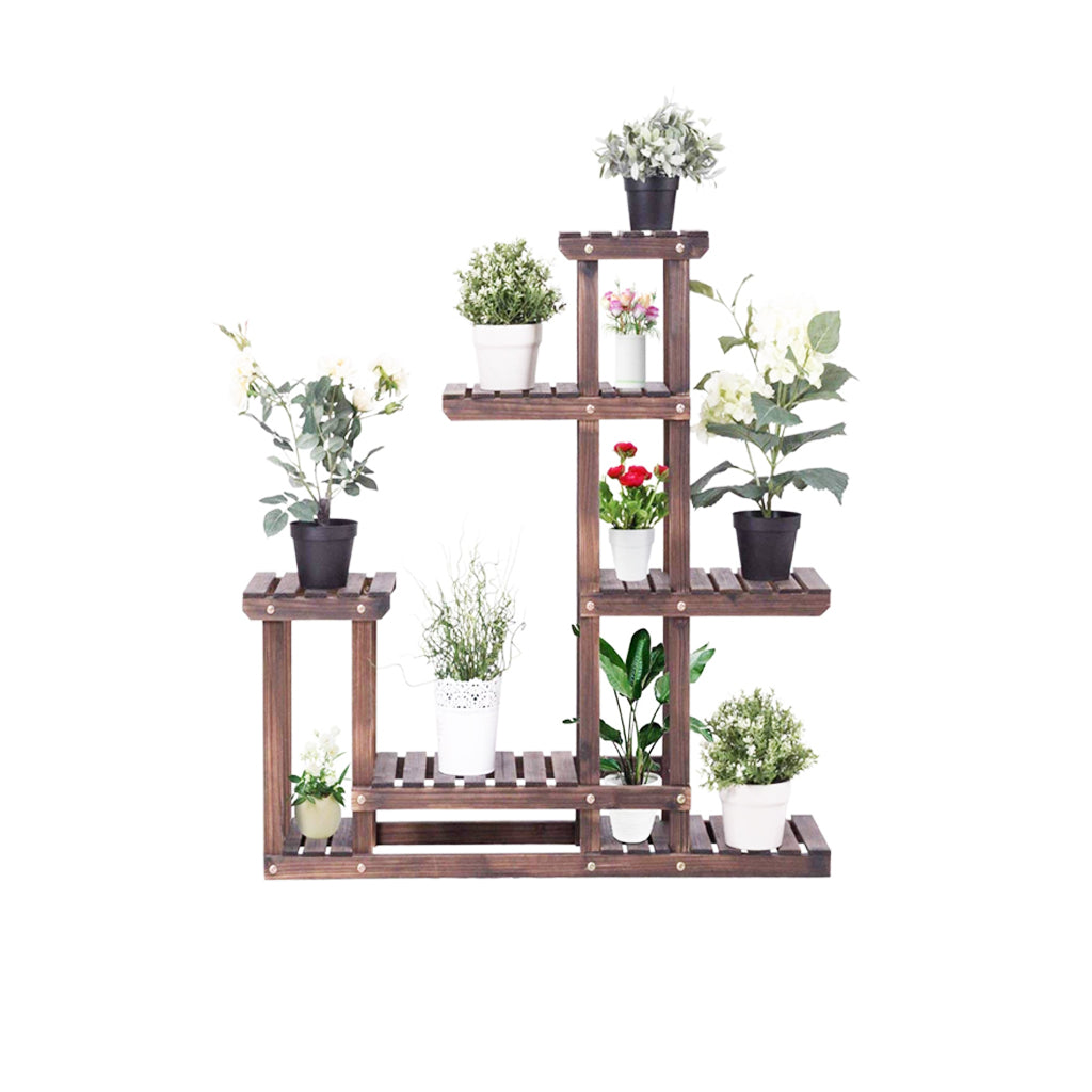 Wooden Multi-Functional Flower Plant Display Rack FLOWER RACK urbancart.in