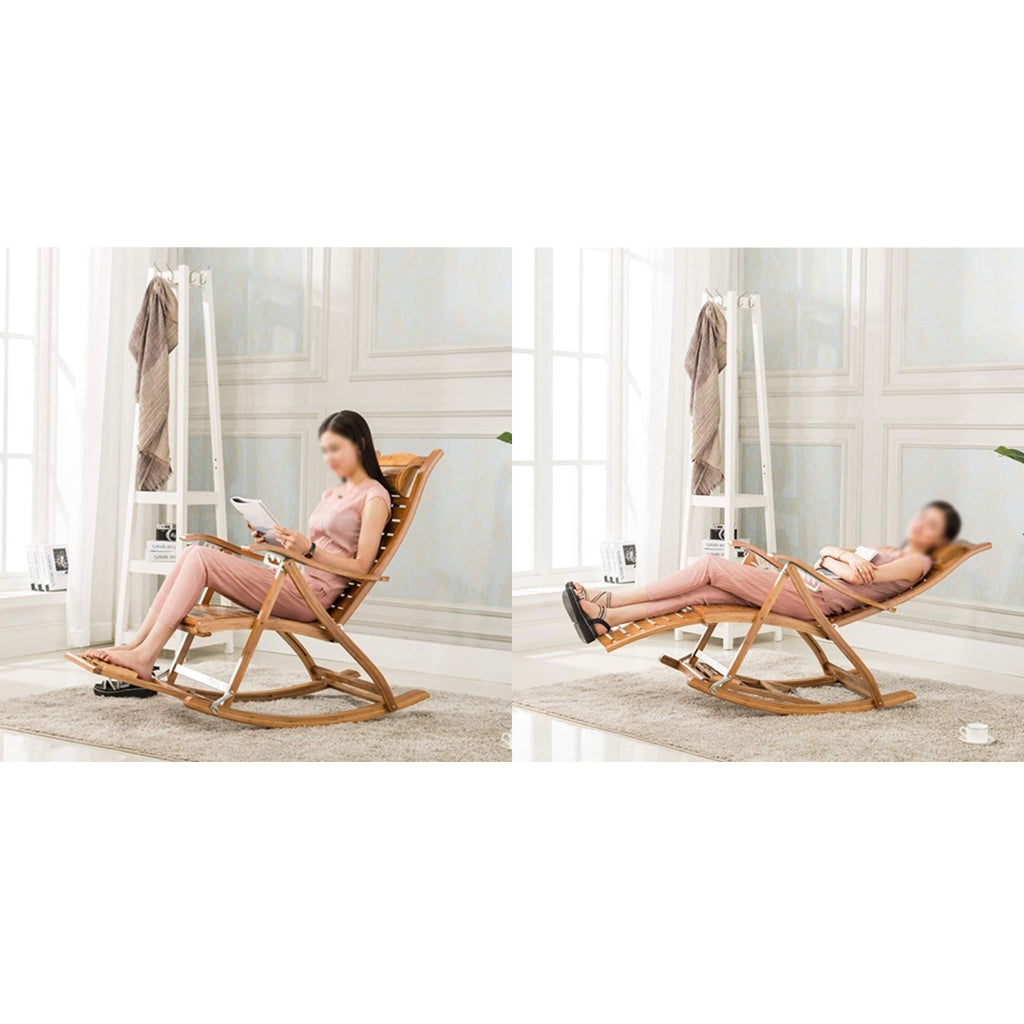 Rocking Bamboo Lounge Chair Chair urbancart.in