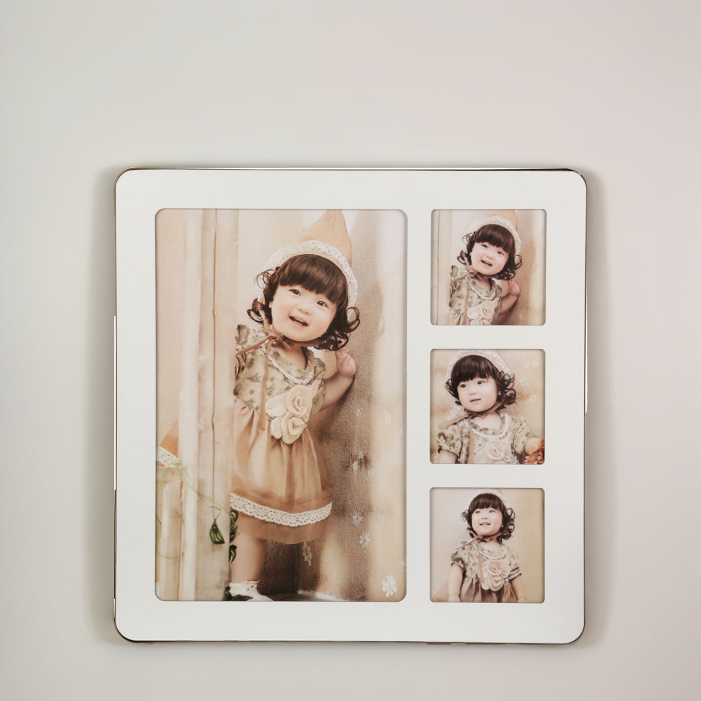 Urbancart® Wall Mounted Collage Picture Holder/Photo Display for Home Office (60 * 60 cm)(White)
