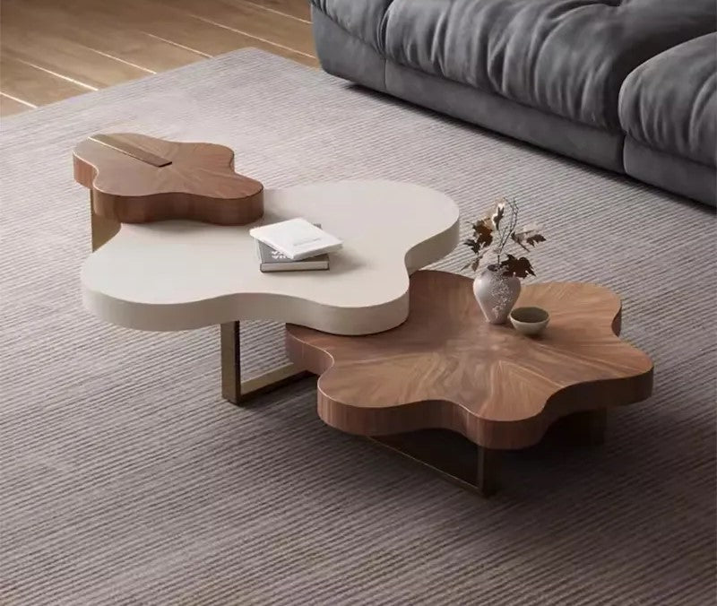 Nested Center Table MISHKA Coffee Table, Modern Nesting Center Table or Tea Table, Look fo