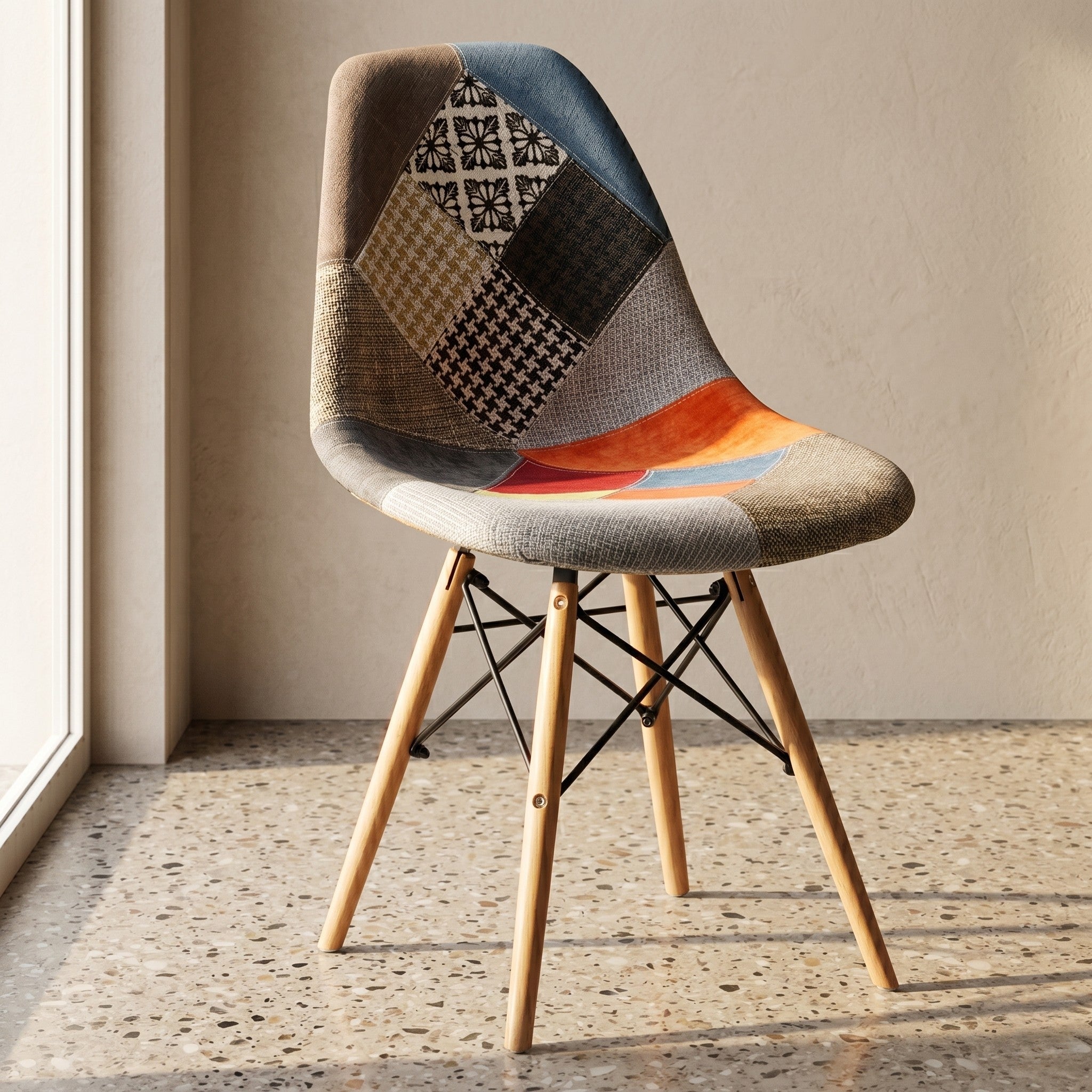 Eames Replica Patchwork Chair - Multicolor
