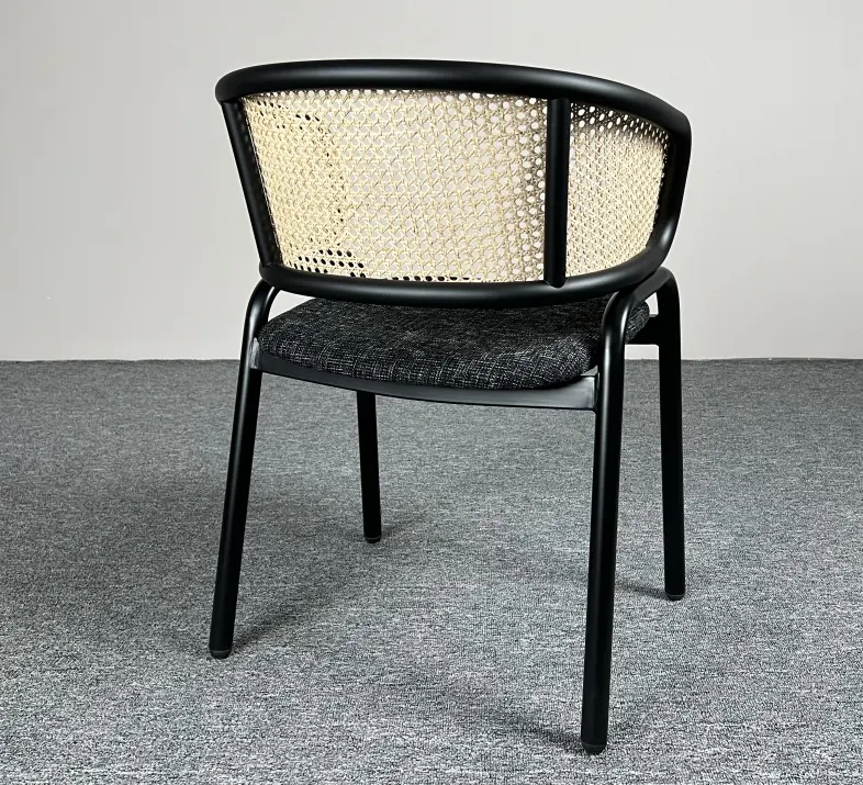 Milan Chair With Metal Legs - Grey