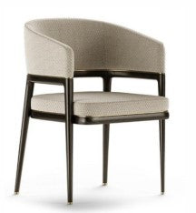 ANDORRA Dining Chair | Accent Chair for Living Room Bedroom Restaurant | (Grey)