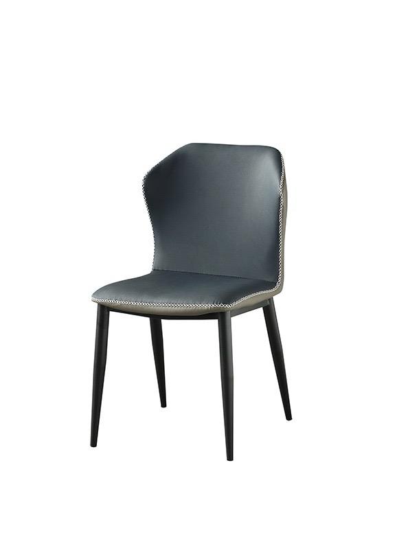 MAYA Dining Chair | Accent Chair for Living Room Bedroom Restuarant | Pu Leather Seat with Metal Legs