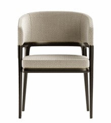 ANDORRA Dining Chair | Accent Chair for Living Room Bedroom Restaurant | (Grey)