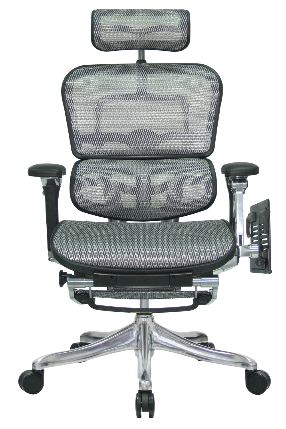 Vincent High Back 5D Workstation Swivel Chair with Mesh Seat And Aluminum Base - Black