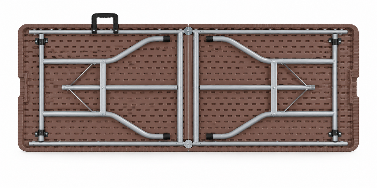 1.8 Meter Portable Folding HDPE Outdoor Picnic Garden Table - Brown