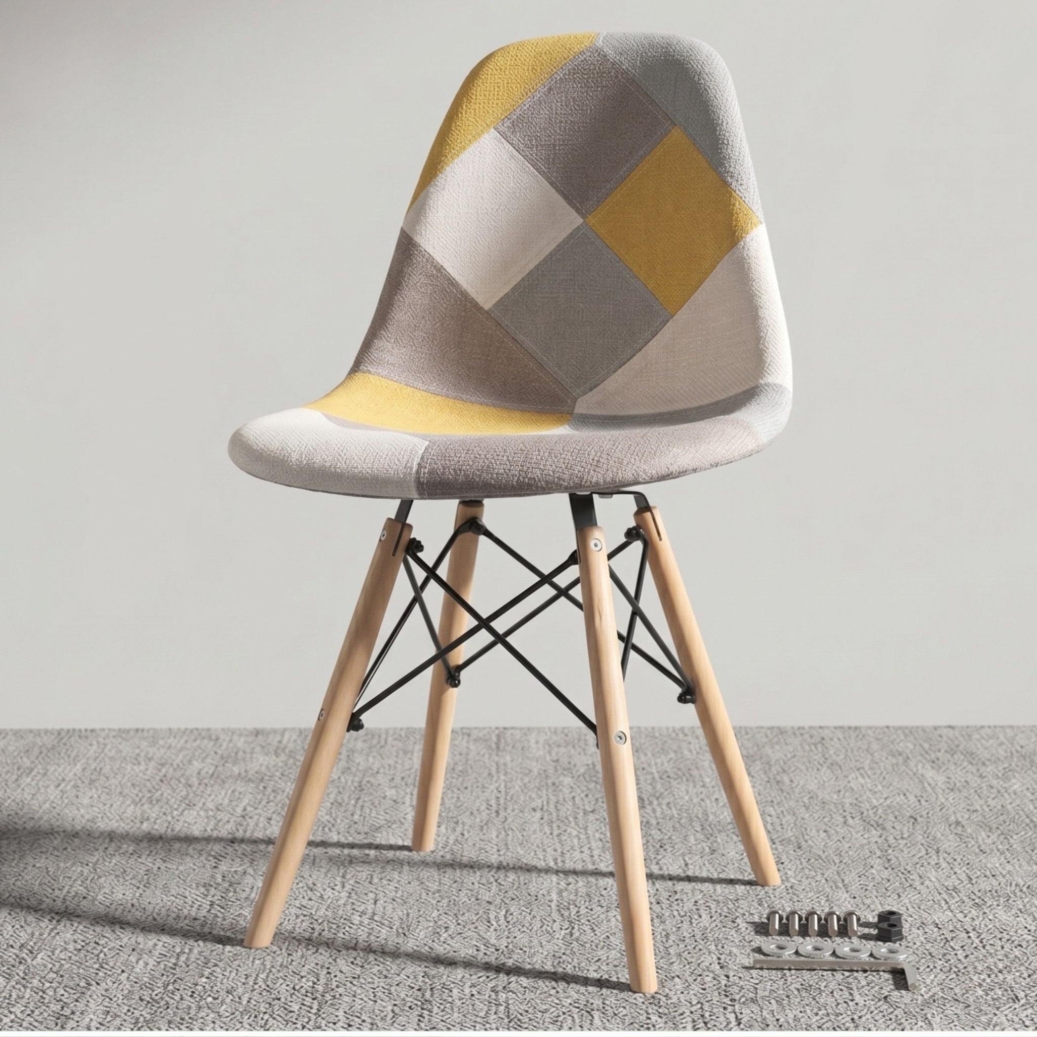 Eames Replica Patchwork Chair - Yellow