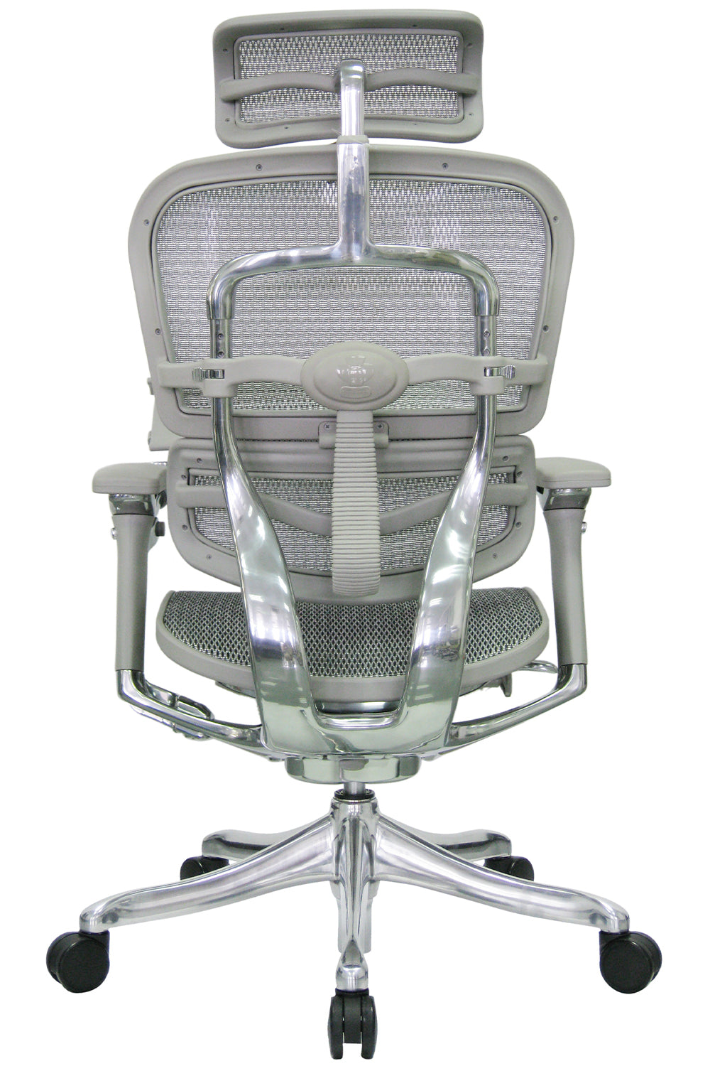 Vincent Pro High Back 5D Workstation Swivel Chair with Mesh Seat And Aluminum Base - Grey