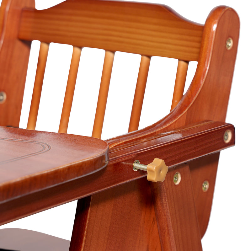 Oscar Baby High Chair Pine Wood Material - Dark Brown