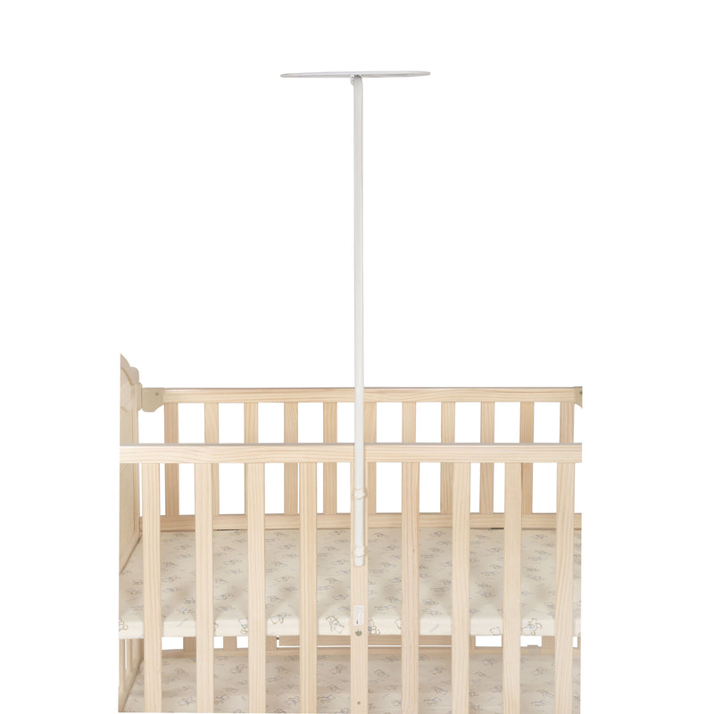 Leo Pine Wood Crib/Cot for Baby's Joy - Natural