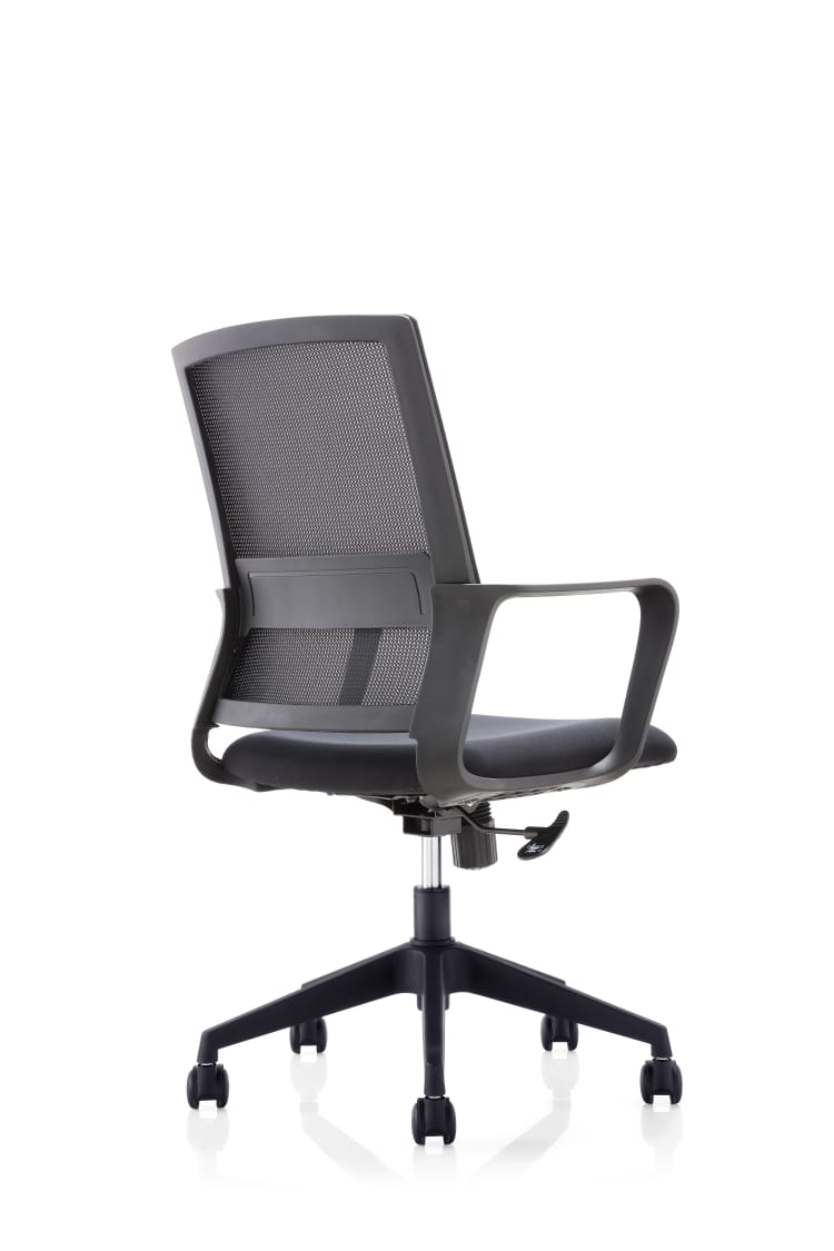 Antonia Office Chair Work Station Chair with Nylon Base - Grey