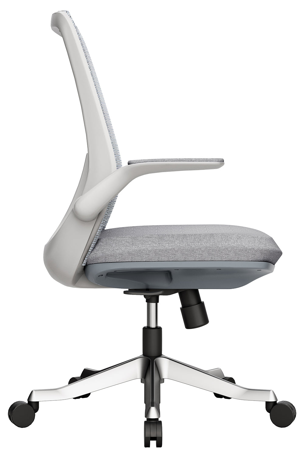 Noel Executive Mid Back Office Chair with Nylon Base - Grey