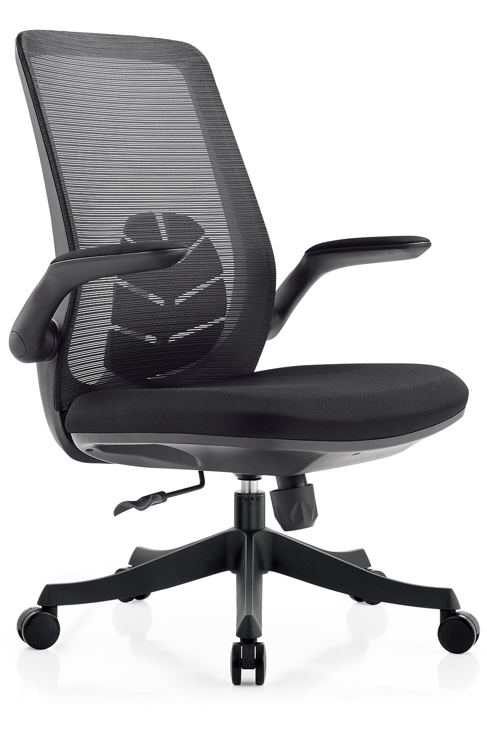 Noel Executive Mid Back Office Chair with Nylon Base - Black