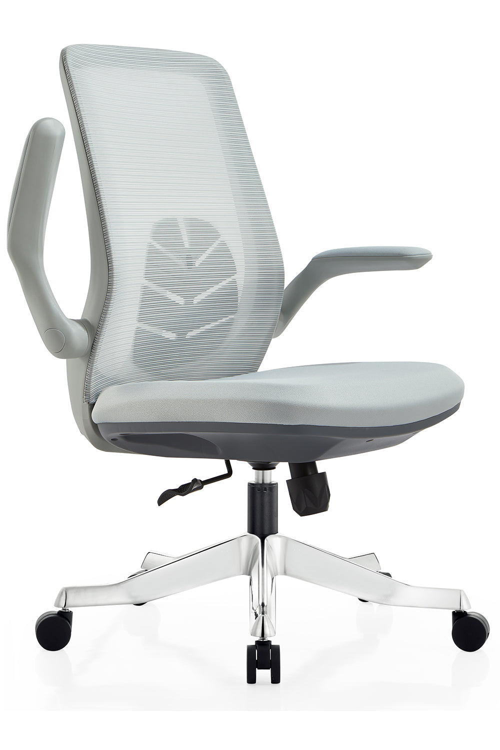 Noel Executive Mid Back Office Chair with Nylon Base - Grey